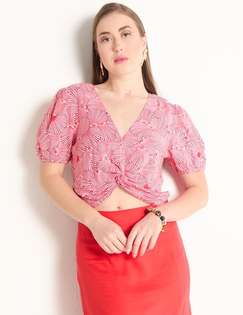 Blusa manga corta para mujer 1