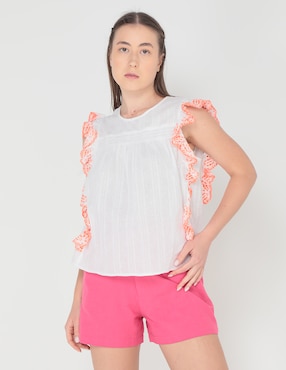 Blusa Petite Studio Sin Manga Para Mujer