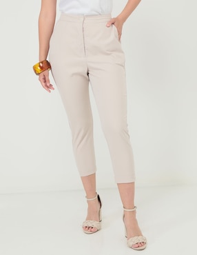 Pantalón Casual Mujer beige