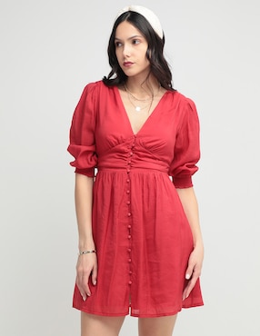 Vestido Mini Casual Petite Studio Para Mujer