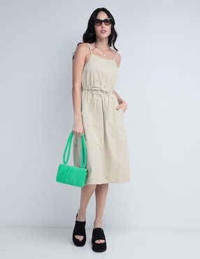 Vestido Midi Casual Petite Studio Para Mujer