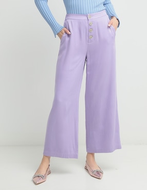 Pantalón Petite Studio Amplio Para Mujer