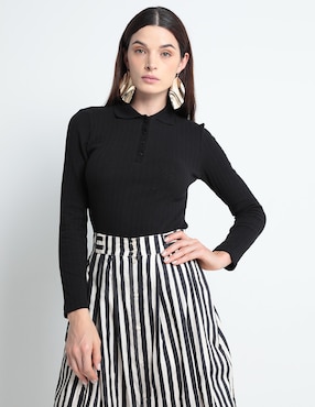 Blusa Petite Studio Manga Larga Para Mujer