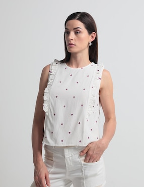 Blusa Petite Studio Sin Manga Para Mujer