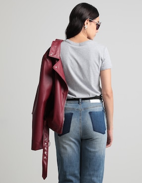 Playera manga corta 365 Essential cuello redondo para mujer