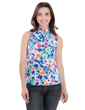 Blusa Atelier Petite Sin Manga Para Mujer