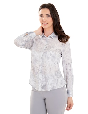 Blusa Atelier Petite Manga Larga Para Mujer