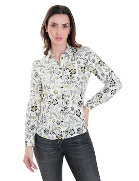 Blusa Atelier Petite Manga Larga Para Mujer