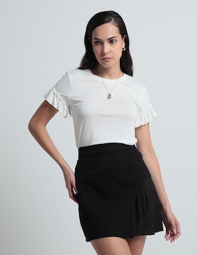 Blusa Petite Studio Manga Corta Para Mujer