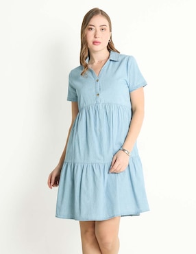 Vestido Corto Casual Petite Studio Para Mujer