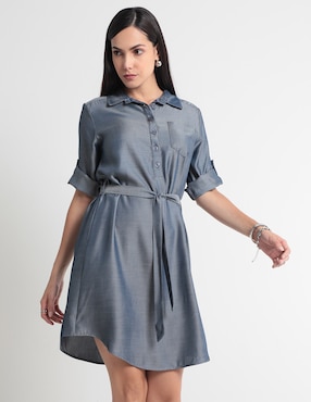 Vestido Arriba De La Rodilla Casual BGL Petite Para Mujer