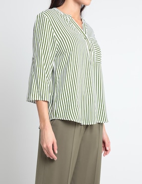Blusa BGL Petite manga 3/4 para mujer