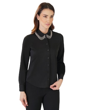 Blusa Atelier Petite Manga Larga Para Mujer