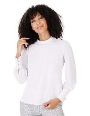 Blusa Atelier Petite Manga Larga Para Mujer