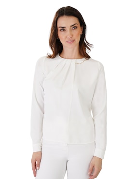 Blusa Atelier Petite Manga Larga Para Mujer