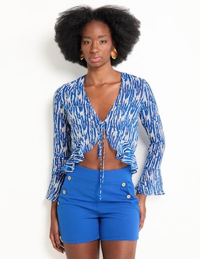 Blusa Amandine manga larga para mujer