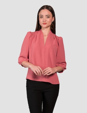 Blusa Too Petite manga 3/4 para mujer