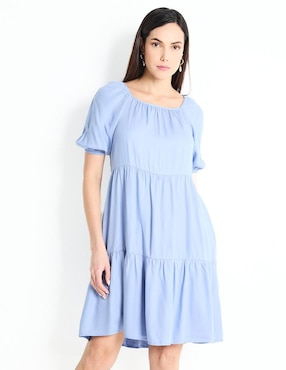 Vestido Arriba De La Rodilla Casual BGL Petite Para Mujer