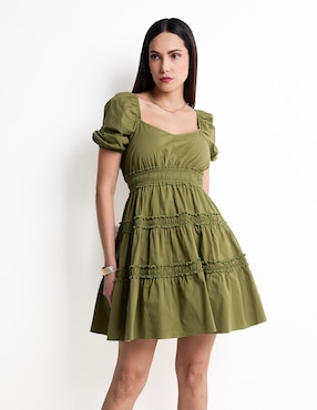 Vestido Corto Casual Petite Studio Para Mujer