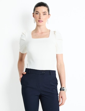 Blusa Atelier Petite Manga Corta Para Mujer