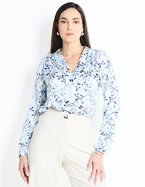 Blusa Atelier Petite Manga Larga Para Mujer