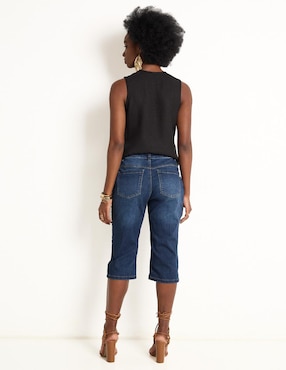 Jeans capri straight Frappe para mujer