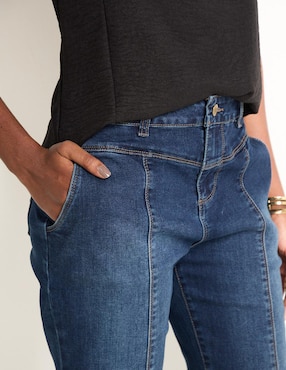 Jeans capri straight Frappe para mujer