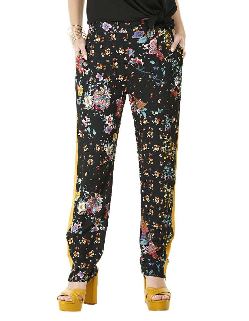 Pantalón floral Petite Studio negro en Liverpool