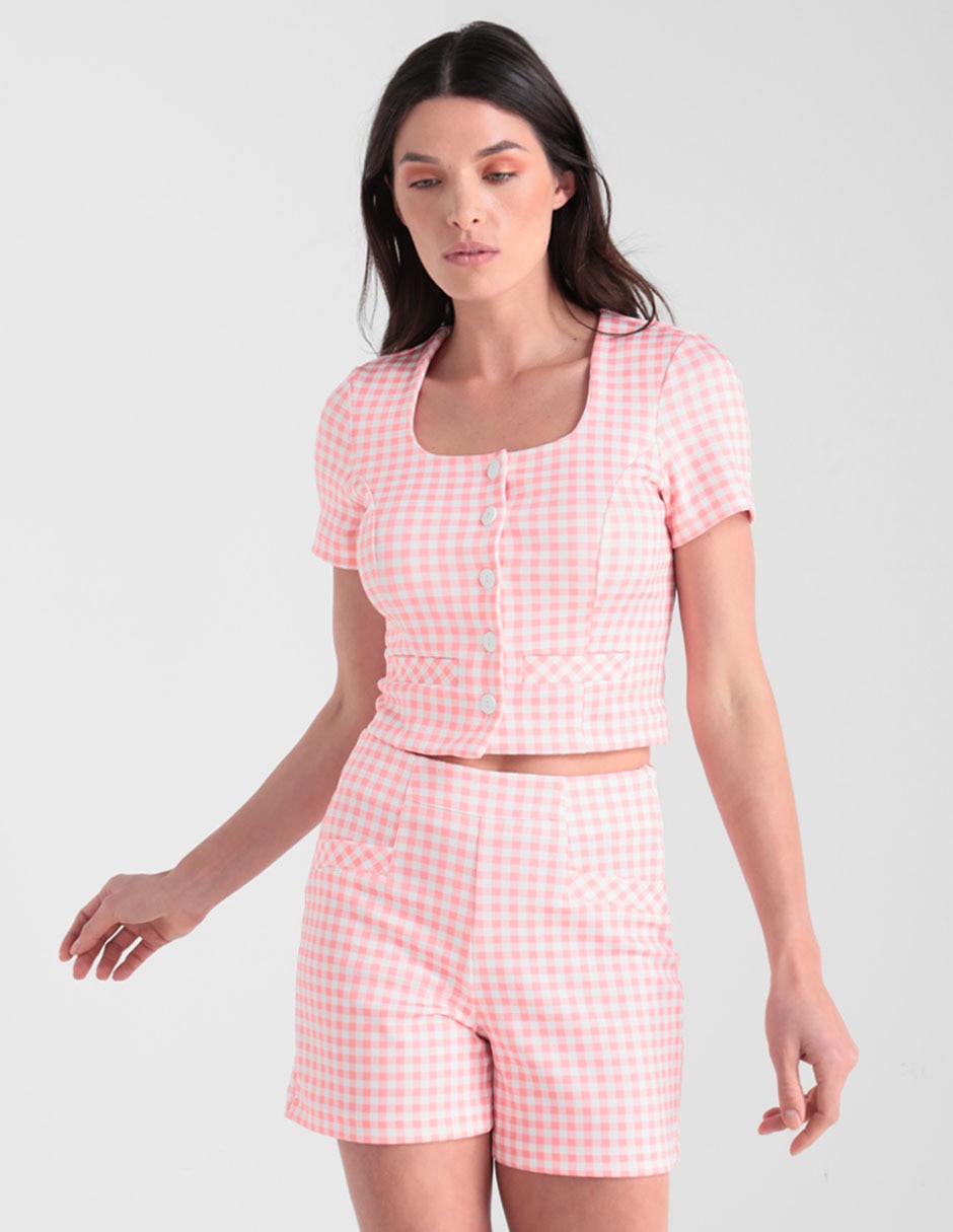 Short Amandine a cuadros para mujer en Liverpool