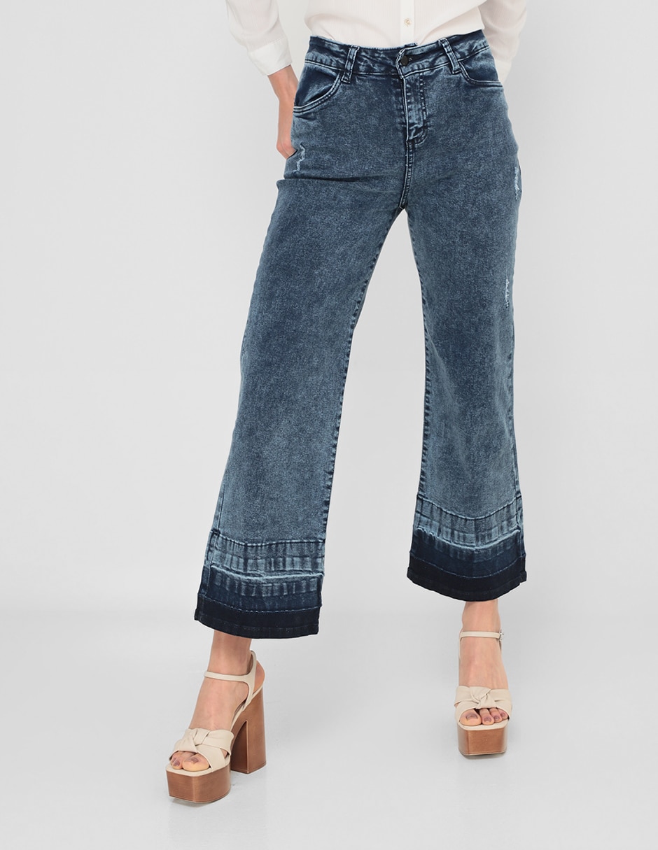 Pantalón ancho talla grande mujer trucco's jeans TRUCCOS JEANS