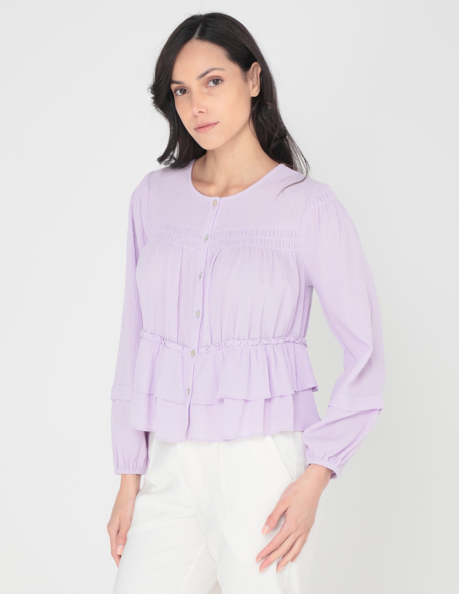 Blusa manga larga para mujer 1