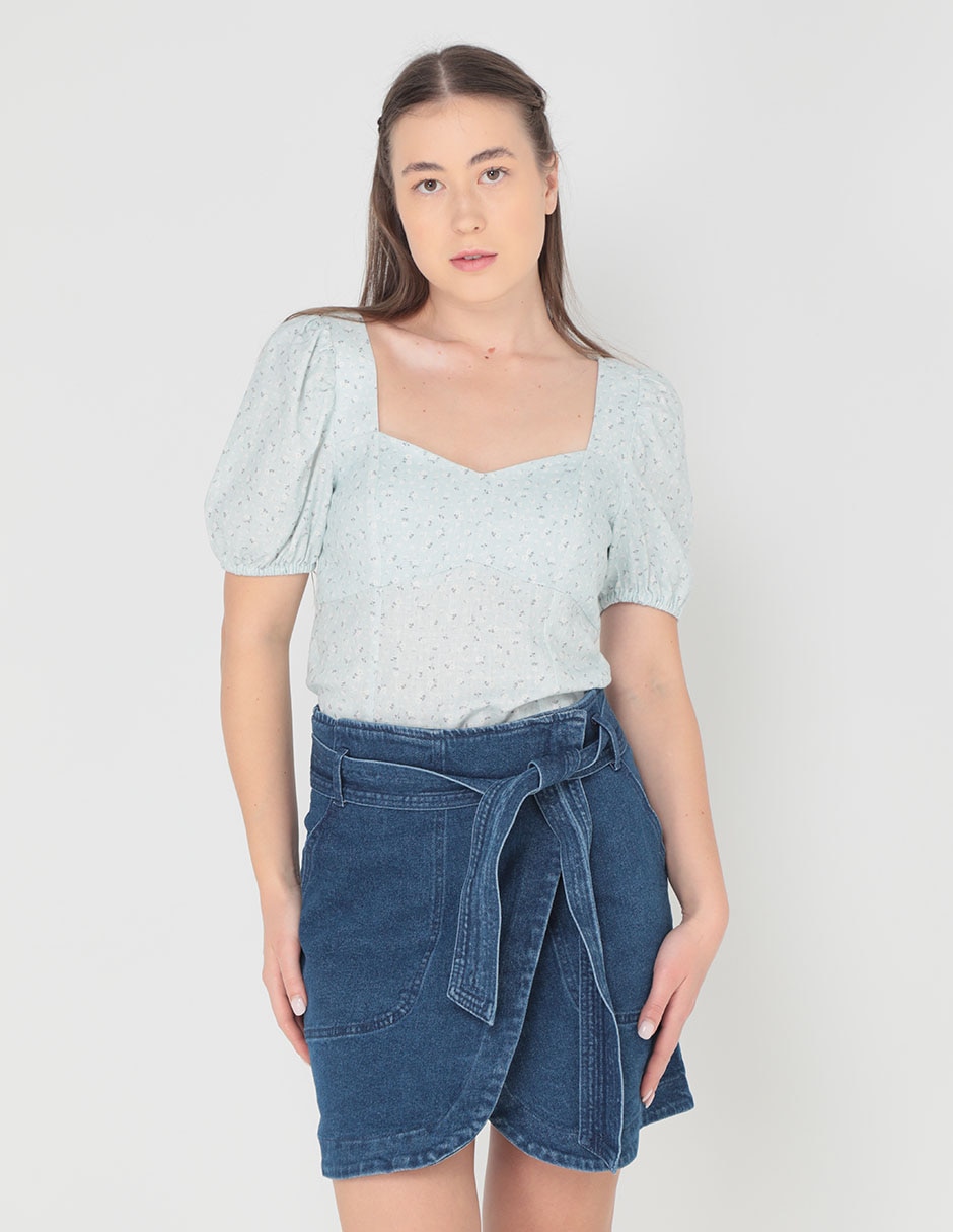 Blusa manga corta para mujer 1