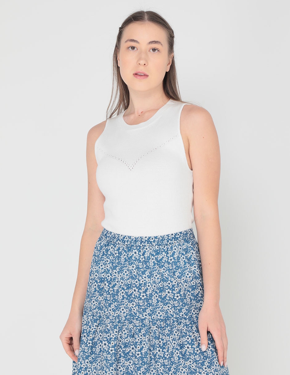 Blusa sin manga para mujer 1