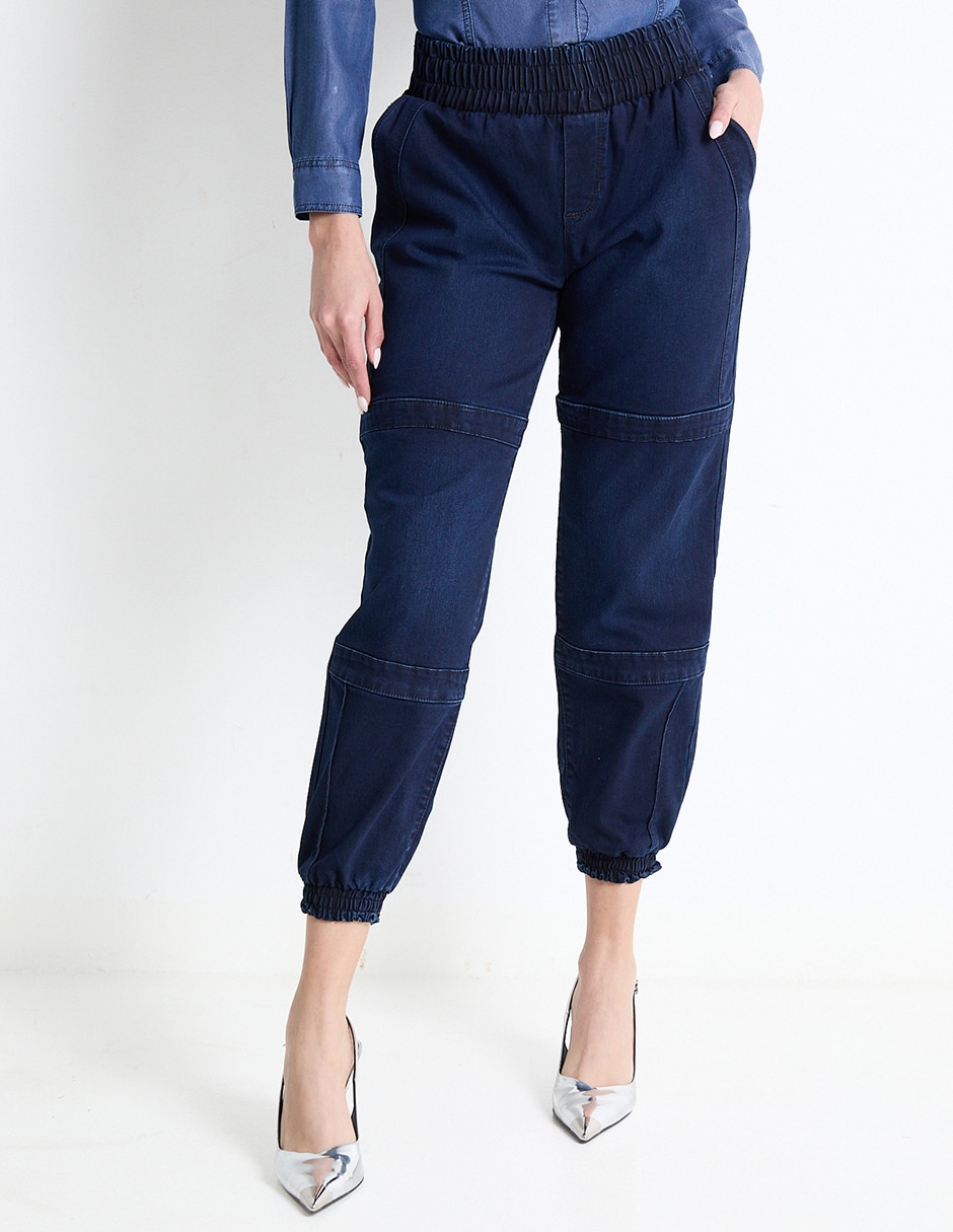 Pantalon Jogger Gap High Rise Boyfriend Mujer Azules De Pantalones