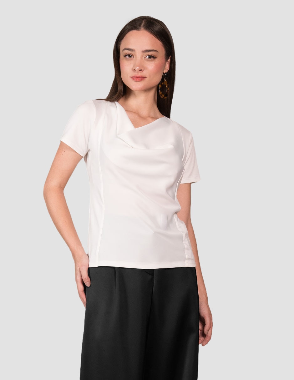 Blusa manga corta para mujer 1