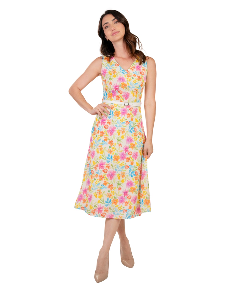 Vestido midi casual para mujer