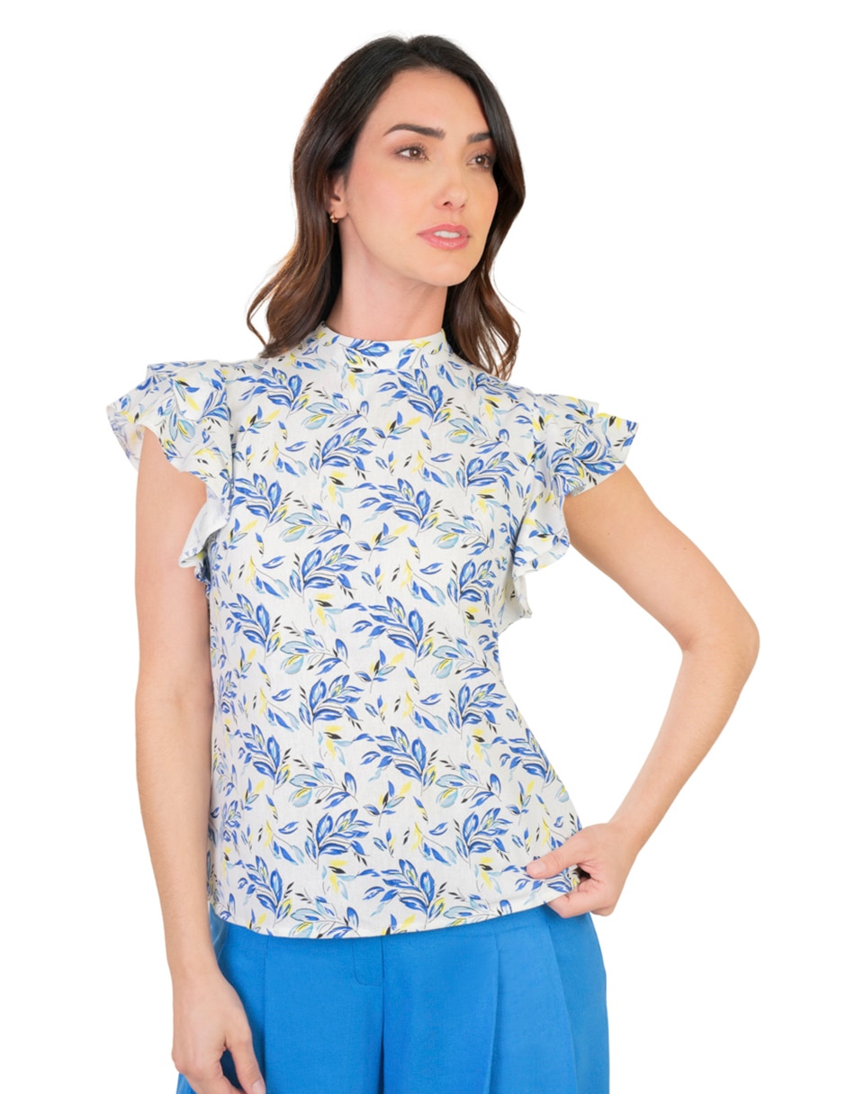 Blusa manga corta para mujer 1