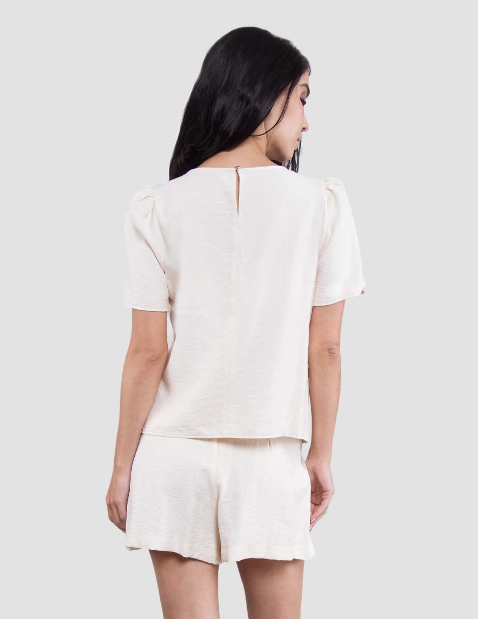 Blusa manga corta para mujer 4