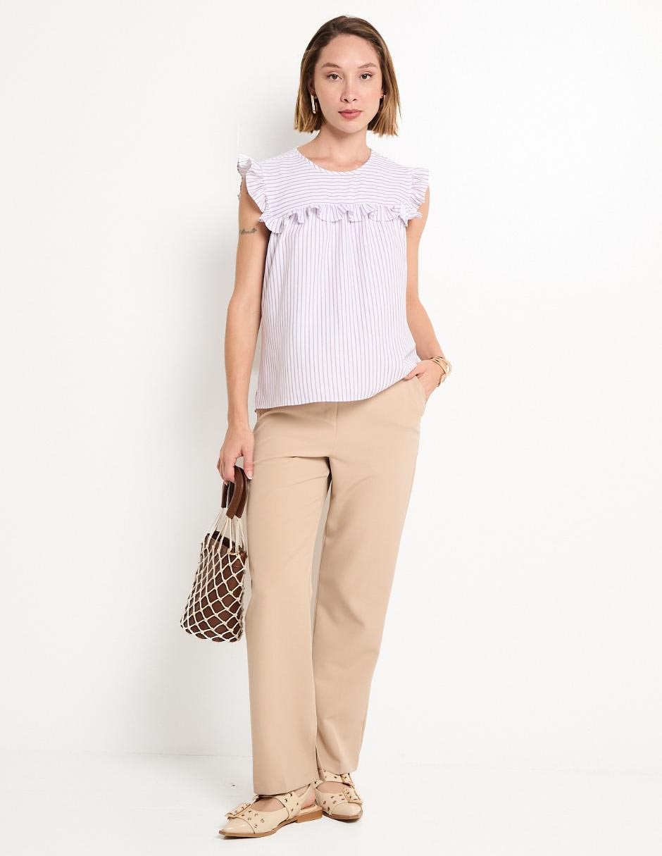 Blusa manga corta para mujer 3